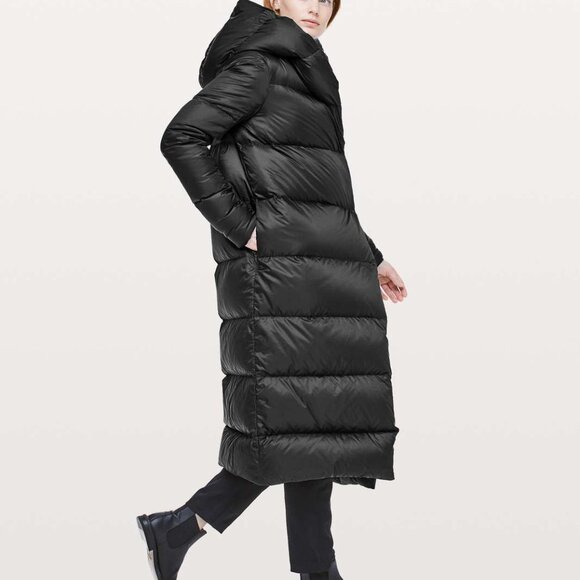 lululemon athletica Jackets & Blazers - Lululemon Cloudscape Wrap Coat – Black – Size 8